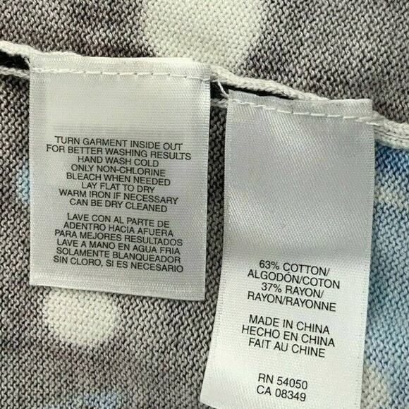 Nine West Cardigan Sweater Women's Size Small Floral Multicolor Button Front Top - Picture 5 of 5